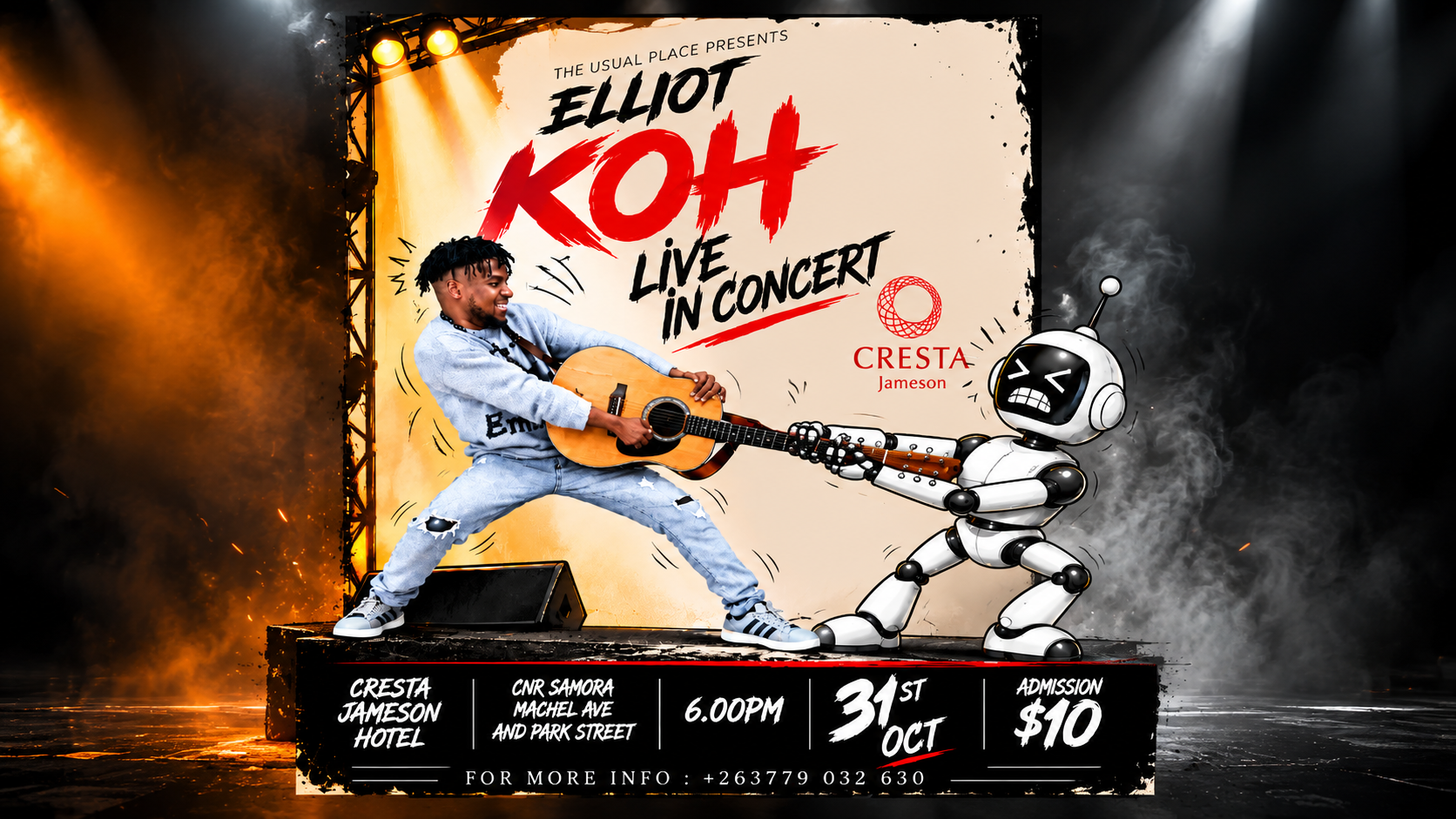 Live in KOHncert event at Cresta Jameson Hotel, Harare