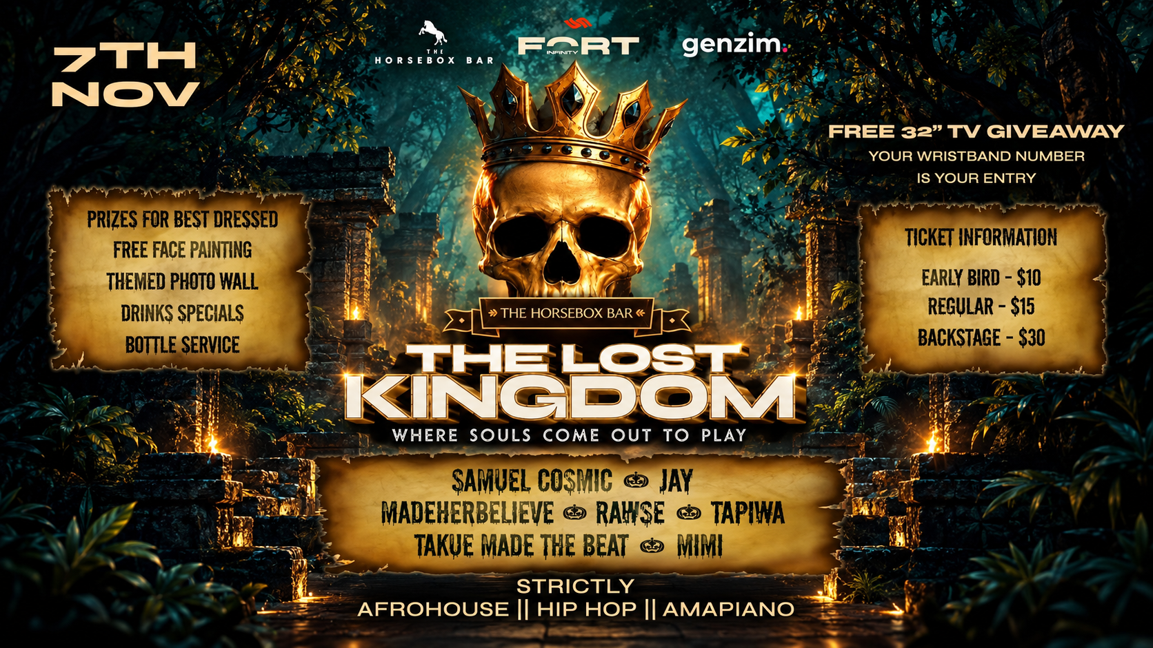 THE LOST KINGDOM event at Queen of Hearts, Harare