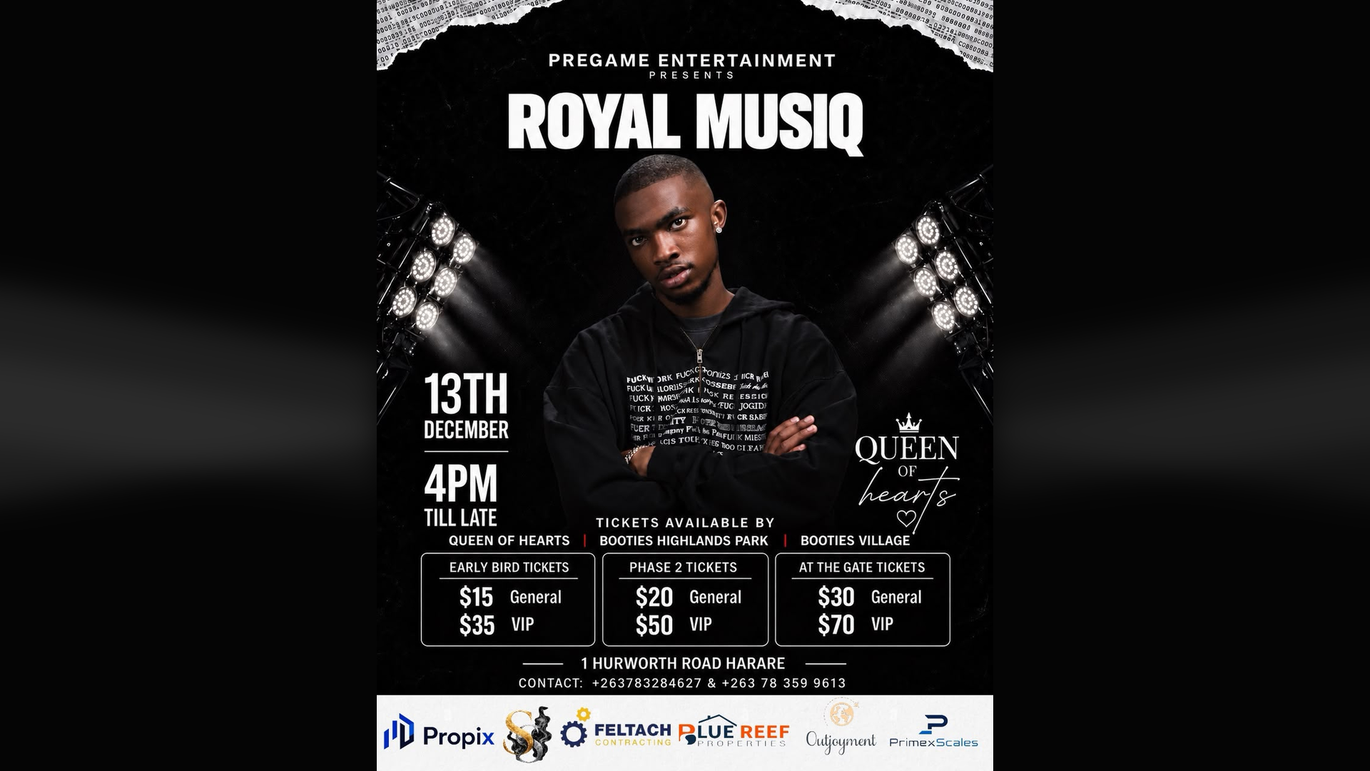 Royal Musiq  SA at Queen of Hearts — Queen of Hearts, Harare