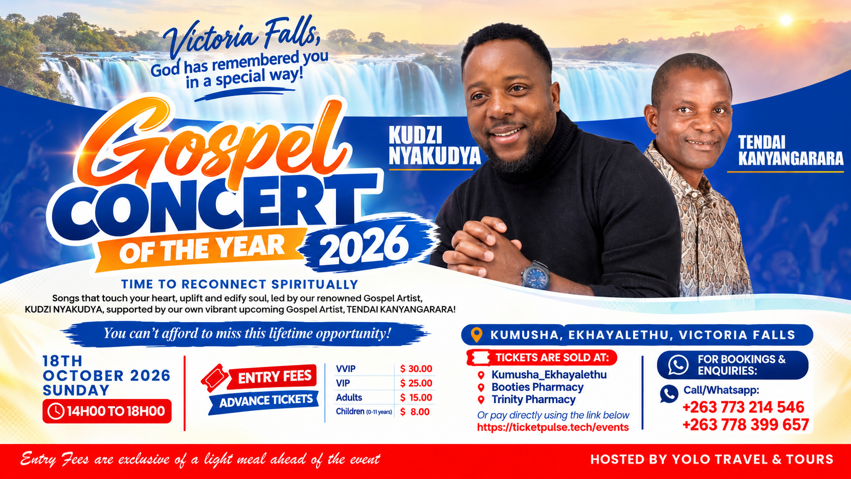 Gospel Concert of the Year 2026 — Kumusha Ekhayalethu, Victoria Falls